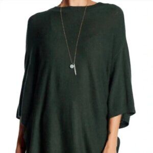 14th & Union Wool & Viscose Blend Oversized Sweater Green Women's M Medium